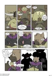 2015 animal_genitalia animal_penis anthro anthro_on_anthro anthro_penetrated anthro_penetrating anthro_penetrating_anthro balls black_eyes black_nose bound brown_body brown_fur bugbear clothed clothing comic confusion cutting deepthroat dialogue dungeons_and_dragons english_text fellatio flipping forced fur gavrok genitals gesture gnoll group hasbro hi_res hyaenid imminent_gangbang imminent_sex knife kobold laugh leering magic_user male male/male male_penetrated male_penetrating male_penetrating_male mammal murid murine muskie oral pants_down partially_clothed penetration penile penis pulling_down_pants questionable_consent rape_face rat red_eyes reverse_forced_oral robe rodent rope scarf sex shirt silhouette small_penis speech_bubble spines swallowing t-shirt text thought_bubble thumbs_up tolok topwear undressing_partner url wizards_of_the_coast zin