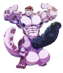 1boy 2020 abs absurdres anthro balls ballsack barazoku biceps big_muscles big_penis big_testicles body_fur brown_spots cursedmarked dangling_testicles darius_(snowdarius) deltoids erection fangs felid flexing fluffy_tail foreskin fur furry genitals highres huge_biceps huge_cock huge_muscles huge_pecs huge_testicles humanoid_genitalia humanoid_penis intact leopard looking_at_viewer male male_nipples male_only male_pubic_hair mammal masculine mature_male muscular muscular_anthro muscular_male pantherine pecs penis red_hair retracted_foreskin sagging_balls scrotum simple_background smile smooth_fur solo spots spotted_body standing teeth testicles uncut vein veiny_muscles veiny_penis white_background white_body white_fur