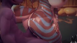 3d animated anthro breasts dragon gin_(twitchyanimation) nika_sharkeh reverse_cowgirl_position sex sound straight tagme tail twitchyanimation video