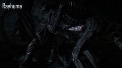 2boys 3d alien alien_(franchise) animated big_penis blowjob dark_environment exoskeleton fellatio gay holding_head large_penis male male/male male_only male_penetrated male_penetrating male_penetrating_male male_xenomorph mouth_open no_humans no_sound on_all_fours penis rayhuma sfm sharp_teeth source_filmmaker tail throat_fuck thrusting thrusting_into_mouth video xenomorph yaoi