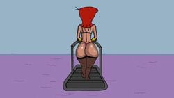 animated bubble_butt cartoon_network dexter's_laboratory dexter's_mom fat_ass female jiggle large_ass mature milf mother no_sound pawg red_hair thick_thighs video walking wide_hips