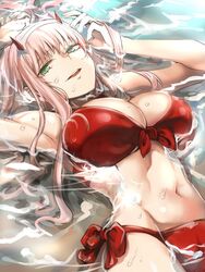 bikini darling_in_the_franxx hrd pointy_chin swimsuit tagme zero_two_(darling_in_the_franxx)