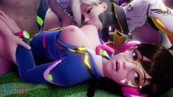 3d academy_d.va animated asian asian_female black_hair blender breast_pull breast_sucking breasts_out brown_eyes clothed_female_nude_male clothed_sex d.va glasses hana_song holding_arms jiggling_breasts light-skinned_male mercy missionary missionary_position moaning no_bra no_sound open_blazer open_jacket open_mouth open_shirt overwatch pink_nipples round_glasses school_uniform tagme texelnaut vaginal vaginal_penetration video