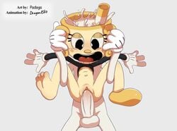 1boy 1girls ahe_gao animate_inanimate animated anthro bodily_fluids cum cum_in_pussy cum_inside cuphead_(game) dragonedit female flat_chest for_a_head from_behind_position fucked_silly full_nelson full_nelson_(legs_held) full_nelson_vaginal genital_fluids gloves grabbing_handle handles_on_head humanoid legs_held_open long_playtime male missing_shoe motion_tweening ms._chalice no_sound object_head on_bottom on_top open_mouth padoga penetration penis sex spread_legs spreading standing_full_nelson straight tongue_out vaginal vaginal_penetration video video_games