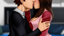 female game_cg kissing melisa s.h.e.l.t.e.r_(game) winterlook