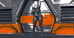 3d android areolae balls belly belly_button big_breasts black_skin busty cleavage corridor cybercole360 door erect_nipples feet female female female_only games haydee haydee_(game) huge_breasts indoors legs limbs looking_at_viewer naked navel nude nude_female plump posing pussy pussy_lips render robotic_arms sci-fi shaved_pussy shaved_pussy soles solo solo_female standing standing_up stomach thick_thighs thighs toes video_games xnalara xps