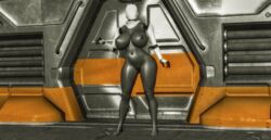 3d android areolae balls belly belly_button big_breasts black_skin busty cleavage corridor cybercole360 door erect_nipples feet female female_only games haydee haydee_(game) huge_breasts indoors legs limbs looking_at_viewer naked navel nude nude_female plump pussy render robotic_arms sci-fi shaved_pussy soles solo solo_female standing standing_up stomach thick_thighs thighs toes video_games xnalara xps