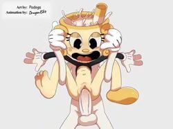 1boy 1girls ahe_gao animate_inanimate animated anthro bodily_fluids cum cum_in_pussy cum_inside cuphead:_the_delicious_last_course cuphead_(game) dragonedit female flat_chest footwear for_a_head fucked_silly full_nelson full_nelson_(legs_held) full_nelson_vaginal genital_fluids gloves grabbing_handle handles_on_head handwear humanoid legs_held_open male missing_shoe motion_tweening ms._chalice no_sound object_head on_bottom on_top open_mouth padoga penetration sex standing_full_nelson straight tongue_out vaginal vaginal_penetration video video_games young