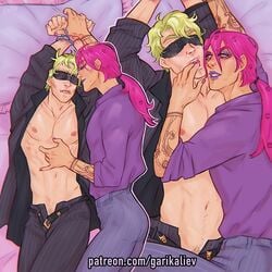 diamond_is_unbreakable diavolo doppios_sweater garikaliev gay jojo's_bizarre_adventure male_only vento_aureo vinegar_doppio yoshikage_kira