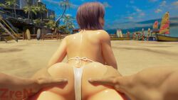 1girls ass ass_focus ass_grab ghost_in_the_shell kusanagi_motoko solo zren