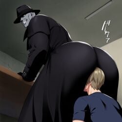 ai ai_generated big_ass big_ass_(male) big_butt facesitting huge_ass huge_butt male male/male male_only pongzone
