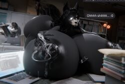1girls 3d_(artwork) animal_genitalia animal_penis anthro ass ass_expansion big_ass big_breasts big_butt black_body black_fur black_hair bodily_fluids bone breast_expansion breasts clothing digital_media_(artwork) english_text equine_genitalia equine_penis erection female fur furry genitals glowing glowing_eyes hair hi_res huge_ass huge_breasts huge_butt hyper hyper_breasts lactating leaking_milk long_hair mal0 male malo naked naked_female nipples nude nude_female penis scp-1471 scp-1471-a scp-1471-a_(scrag) scp_foundation shellshock_hk-mk1 skull skull_head surprise tagme tail text thick_thighs wolf wolf_girl
