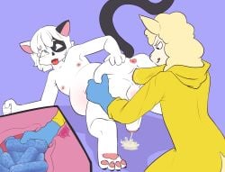 absurd_res anonymous_artist anthro belly belly_expansion belly_inflation big_belly blue_meth bodily_fluids bovid breaking_bad canid canine canis caprine cavity_storage cross_section cum domestic_cat drugs duo ejaculation expansion felid feline felis genital_fluids genitals herm hi_res humanoid hybrid inflation internal internal_vaginal intersex intersex/male lammy_(meko) male male/male maleherm mammal meko meth object_insertion object_vore penetration prostate_stimulation pussy sheep stomach_bulge vaginal_penetration vore wolf