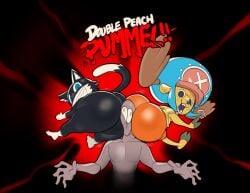2boys ass_to_ass big_ass morgana_(persona) one_piece persona persona_5 submarine_screw tony_tony_chopper