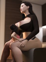 2girls 3d big_ass big_breasts big_thighs breasts bust busty chest curvaceous curvy curvy_figure emk3d female giantess hips hourglass_figure huge_ass huge_breasts large_ass large_breasts legs macro macro_female mature mature_female original original_character original_characters slim_waist tall tall_female thick thick_hips thick_legs thick_thighs thighs top_heavy voluptuous waist wide_hips wide_thighs