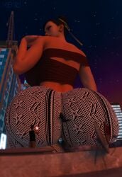 1girls 2boys 3d 3d_(artwork) asian asian_female ass big_ass big_breasts big_butt breasts capcom chinese chinese_female chun-li city clothed clothed_female clothed_male dark-skinned_male dark_skin female flare_pants giant_female giant_woman giantess huge_ass huge_boobs huge_breasts huge_butt light-skinned_female light-skinned_male light_skin mature mature_female meiirii milf night night_sky street_fighter street_fighter_6