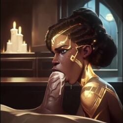 ai_generated animated arcane blowjob blowjob_face cum_in_mouth dark-skinned_female dark_skin deepthroat mel mel_medarda patreon patreon_username tagme tan_body tan_skin video
