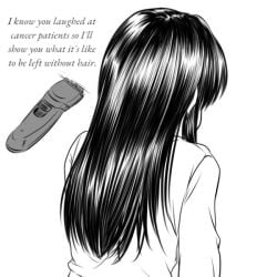 1girls female hair hair_clipper humiliation long_hair punishment shaving