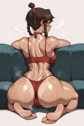 ai_generated ass avatar_legends avatar_the_last_airbender back_view big_ass blush bra breasts brown_hair bubble_butt choker curvaceous curvaceous_teen dumptruck_ass faprunner78 feet hair_accessory hips kneeling kneeling_on_sofa lingerie long_hair looking_at_viewer looking_back medium_breasts natural_breasts nickelodeon nicktoons oiled oiled_ass oiled_body oiled_skin paag panties plump_ass pornstar_body red_lingerie round_ass sideboob slim_girl slim_waist steam steaming_body teenage_girl teenage_paag teenager thick_thighs thighs tied_hair toes toned toned_back toned_female ty_lee voluptuous voluptuous_teen waist wide_hips