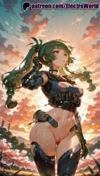 1girls 2025 ai_generated artist_name autumn breasts breasts breasts burning bust chest clitoral_hood cloud cloudy_sky dusk electroworld embers evening explosion exposed_pussy female fire gloves gradient_sky green_eyes green_hair hi_res high_quality high_resolution highres horizon juicy_pussy long_hair mountain mountainous_horizon navel ocean orange_sky outdoors patreon patreon_username purple_sky pussy qingyi_(zenless_zone_zero) red_sky sky solo stable_diffusion sun sunrise sunset tight_pussy tree twilight vagina watermark wet zenless_zone_zero