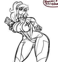 animated ass_expansion breasts drool female femsub happy_trance hi_res huge_ass kaa_eyes large_breasts metroid monochrome monster_girl nintendo ponytail ridley ridley_(metroid) samus_aran sharp_teeth slideshow species_transformation thick_thighs thigh_expansion torn_clothes transformation unfocused_eyes zarvex3 zero_suit_samus