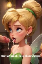 ai_generated cum_in_mouth cumshot disney fairies fairy tinker_bell tinker_bell_1