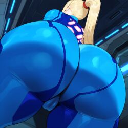 ai_generated big_ass bimbo blonde_hair creamy_ai curvaceous curvy curvy_female metroid nintendo samus_aran tight_clothing voluptuous