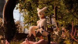3d_(artwork) absurd_res anthro anthro_penetrated ass blush breasts digital_media_(artwork) female generation_7_pokemon genitals hi_res human interspecies male male_penetrating mammal mimi_(sealer4258) mimikyu nintendo nipples nishe3d nude open_mouth penetration penis pokemon pokemon_(species) pokephilia pussy sex tail yellow_body