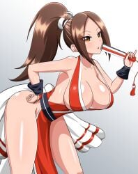 1girls fatal_fury female king_of_fighters mai_shiranui snk solo solo_female tagme yensh