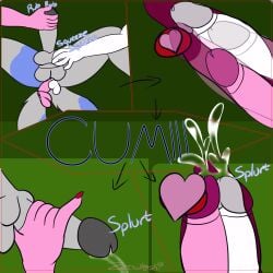 anal anal_sex anthro ass ball_fondling balls bodily_fluids canid canine canis comic cum cum_in_ass cum_inside cumshot demon digital_drawing_(artwork) digital_media_(artwork) double_penetration dragon ejaculation english_text erection fondling genital_fluids genitals handjob hi_res hybrid male male_penetrated mammal mythological_creature mythological_scalie mythology nude onomatopoeia penetration penile penis scalie sex simple_background solo sound_effects tail tail_motion tailwag text wolf zetsu_(zetsuyoshi) zetsuyoshi