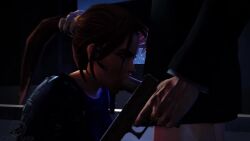 1boy 1girl 30_seconds 3d animated british_female clothed cum_from_nose cum_in_mouth deepthroat female forced_oral gagging_noise gun hair_pull lara_croft longer_than_30_seconds moaning oral oral_rape rape raped sound_effects source_filmmaker tagme twistedraven video wet_penis