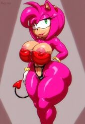 ai_generated amy_rose angelauxes angelauxes_(ai_generated) sonic_(series) sonic_the_hedgehog_(series)