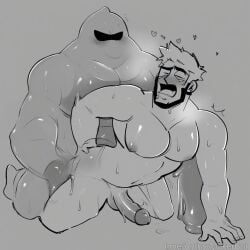 ai_generated forced gay gay_domination gay_sex goo_creature human intense_orgasm raped_by_monster slime_monster sweat