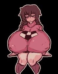 1girls animated animated animated bouncing_breasts closed_eyes female huge_breasts madotsuki nipples_visible_through_clothing notsawl sleeping solo twintails yume_nikki zzz