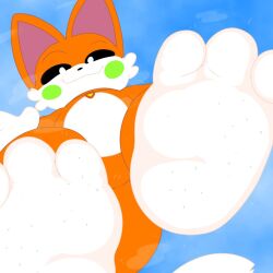 big_feet critters_(poppy_playtime) down_view dragotrashcan feet foot_fetish fox foxylomar(bygenetricsproto) furry looking_at_viewer macro micro no_humans oc poppy_playtime poppy_playtime_(chapter_3) protect_critters(poppyplaytime) smiling smiling_at_viewer smiling_critters stomp stomping