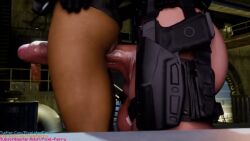 1futa 1girl1futa 1girls 3d 3d_animation alyx_vance animated_image black_ops_(half-life) faceless_futanari female futa_on_female futanari futanari/female half-life_(series) half-life_2 huge_balls huge_cock no_sex pixel-perry pussyjob teasing