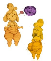 isabelle (animal crossing) from animal crossing by puggerman940