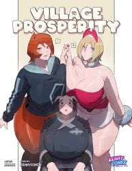 2d character_request curvaceous curvy curvy_figure female female_focus irida_(pokemon) kennycomix mmmmmkun nintendo pokemon pokemon_legends:_arceus tagme village_prosperity_(cover)