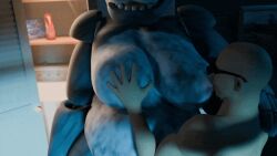 4_fingers 5_fingers animated animation animatronic anthro asphyxiation bald belly big_belly big_moobs blue_body bonnie_(fnaf) bonnie_(snips456fur) building bunny choking dryer duo eyewear fingers five_nights_at_freddy's fnaf fondling furry gif glasses glistening glistening_nipples hand_on_head hand_on_moob house human human_on_anthro human_on_robot interspecies lagomorph larger_anthro larger_male living_machine machine male male/male male_on_anthro male_on_human moob_grab moob_suck moobs multicolored_body muscular muscular_human muscular_male nipple_fetish nipple_play nipple_suck nipples overweight overweight_anthro overweight_male pink_nipples rabbit robot scottgames shorter_than_30_seconds size_difference smaller_human smaller_male snips456 snips456fur standing sucking teeth two_tone_body wearing_glasses white_body white_skin