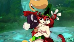 1boy 1boy1girl 1girls anthro betilla_(rayman) big_ass big_breasts blonde_hair fairy fantasy hero milf mother_and_son nateka_place nymph_(rayman) outercourse paizuri parody perpendicular_paizuri rayman rayman_(series) rayman_origins red_hair video_game