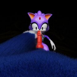 3d 3d_(artwork) blaze_the_cat cum_drip held_up huge_cock knotted_penis sonic_(series) sonic_the_hedgehog sonic_the_hedgehog_(series) werehog