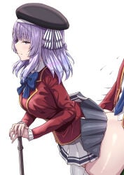 1boy 1girls ass chin_gero classroom_of_the_elite clothed clothed_sex female from_behind penetration sakayanagi_arisu sex sex_from_behind standing standing_sex