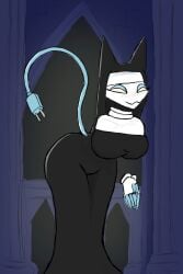 1girl 1girls breasts cat_ears curvy deltarune deltarune_chapter_5 female furry nun nun_outfit tagme tasque_manager tasque_manager_(deltarune) thick_thighs tight_clothing voluptuous voluptuous_female
