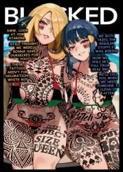 1girl ai_generated anime artist:basicallynomore blacked cynthia_(pokemon) dawn_(pokemon) female looking_at_viewer pan-african_flag_bikini pan_african_colors pokemon pubic_tattoo qos qos_tattoo queen_of_spades queen_of_spades_symbol queen_of_spades_tattoo tattoo tattoos text white_skin