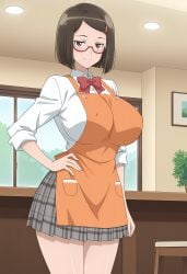 1girls ai_generated aindroidparanoid ass big_ass big_breasts big_butt breasts busty butt curvy cute fat_ass female female_only glasses hair hi_res hips huge_breasts human large_ass large_breasts legs narrow_waist nipples school school_uniform schoolgirl slim_waist solo tagme thick_ass thick_thighs voluptuous waist wide_hips
