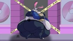 bbw big_ass big_breasts breasts bubble_butt cleavage female furry huge_ass huge_breasts judy_hopps overweight tagme thick_thighs wide_hips