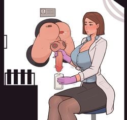 1girls 2d anal anal_insertion anal_object_insertion ass barcode barcode_on_butt barcode_tattoo big_breasts big_penis black_skirt blush bondage brown_eyes brown_hair business_suit clothed_sex cock cum_collecting cum_in_container cum_milking dick doctor doctor_on_patient domestication faceless_male female femdom forced_orgasm gloved_handjob gloves handjob handjob_in_skirt hourglass_figure id_card latex latex_gloves male male/female male_focus malesub mare_ten milking milking_handjob miniskirt multiple_orgasms non_resistant nurse object_insertion pencil_skirt penis penis_awe penis_milking prostate_milking prostate_stimulation purple_gloves sex_in_skirt sex_toy shirt short_hair skirt skirt_suit slave slight_blush stuck_in_wall submissive_male tattoo tattoo_on_butt thick_thighs tight_skirt tights unbuttoned_shirt vibrator