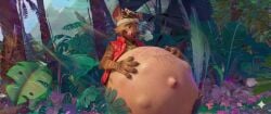 1boy 2026 accurate_art_style ai_generated artist_request belly belly_button chubby dreamworks edit forgotten_island furry gay male male_only overweight raww_(forgotten_island) screencap solo vore vore_belly yaoi
