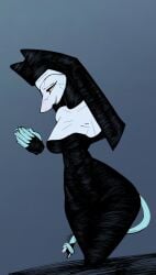1girl 1girls breasts cat_ears curvy deltarune deltarune_chapter_5 female furry nun nun_outfit tagme tasque_manager tasque_manager_(deltarune) thick_thighs tight_clothing voluptuous voluptuous_female