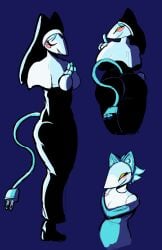 1girl 1girls breasts cat_ears curvy deltarune deltarune_chapter_5 female furry nun nun_outfit tagme tasque_manager tasque_manager_(deltarune) thick_thighs tight_clothing voluptuous voluptuous_female